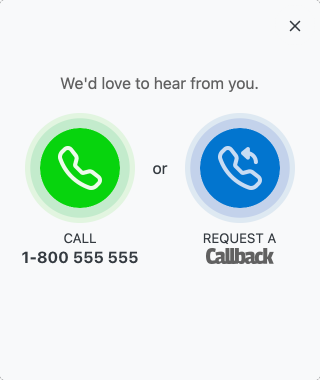 Screenshot if phone number and is during operating hours.